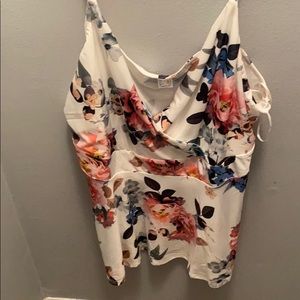 Cute floral tank top